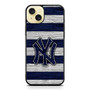 New York Yankees Wooden Style iPhone 15 Plus Case