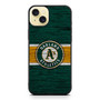 Oakland Athletics Wooden Style iPhone 15 Plus Case