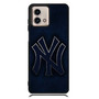 New York Yankees Blue metal Motorola Moto G Stylus Series Case