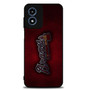 Atlanta Braves Red Metal Style Motorola Moto G Play 2024 Case