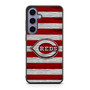 Cincinnati Reds Wooden Style Samsung Galaxy S24 Series Case
