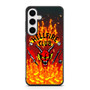 Stranger Things Hellfire Club on Fire Samsung Galaxy S24+ Case