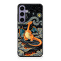 Charizard Inferno Beneath the Starry Night Pokemon Samsung Galaxy S25 Case