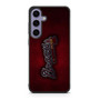 Atlanta Braves Red Metal Style Samsung Galaxy S25 Series Case
