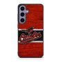 Baltimore Orioles Wooden Style Samsung Galaxy S25 Series Case