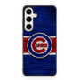 Chicago Cubs Wooden Style Samsung Galaxy S25+ Case