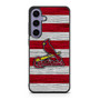 St Louis Cardinals Wooden Style Samsung Galaxy S25 Series Case