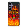 Stranger Things Hellfire Club on Fire Samsung Galaxy S25 Series Case