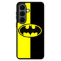 Batman Old Logo With Black & Yellow Background Samsung Galaxy S26 Case