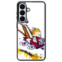 Calvin and Hobbes Riding Imagination Car Samsung Galaxy S26+ Case