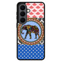 elephant aztec floral art Samsung Galaxy S26 Case