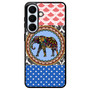 elephant aztec floral art Samsung Galaxy S26+ Case