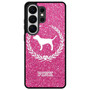 Glitter Pink Dog Logo Samsung Galaxy S26 Ultra Case