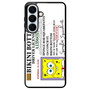 Spongebob Squarepants Driver License Samsung Galaxy S26+ Case