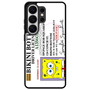 Spongebob Squarepants Driver License Samsung Galaxy S26 Ultra Case