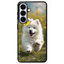 Cute puppy catching butterfly Samsung Galaxy S26+ Case