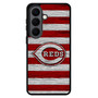 Cincinnati Reds Wooden Style Samsung Galaxy S26 Case
