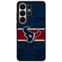 Houston Texans Wooden Style Samsung Galaxy S26 Ultra Case