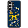 Michigan Wolverines themed decals Samsung Galaxy S26 Ultra Case