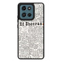 Ed Sheeran All Lyrics Motorola Moto G Play 2026 Case