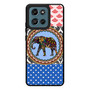 elephant aztec floral art Motorola Moto G Play 2026 Case