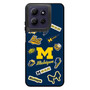 Michigan Wolverines themed decals Motorola Moto G Power 2026 Case