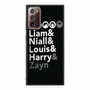 One Direction Charecters Name Samsung Galaxy Note 20 5G Case