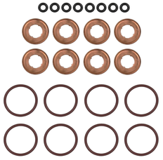 Fuel Injector O-ring Kit w/ Washer for 2011-2020 Ford 6.7L Powerstroke Set of 8