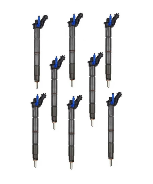 Reman Fuel Injector Set for 2011-2019 Ford 6.7L Powerstroke (Blue Stem) 