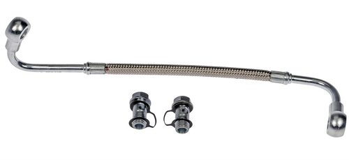  Turbocharger Oil Supply w/ New Banjo Bolts for 2001-2004.5 GM/Chevrolet 6.6L Duramax LB7 