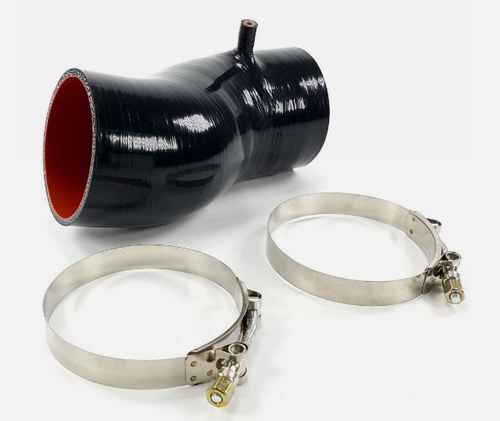 1999.5-2003 Ford 7.3L Powerstroke 4\" Intake Boot & Clamps for Upgraded 4\" Inlet Turbos