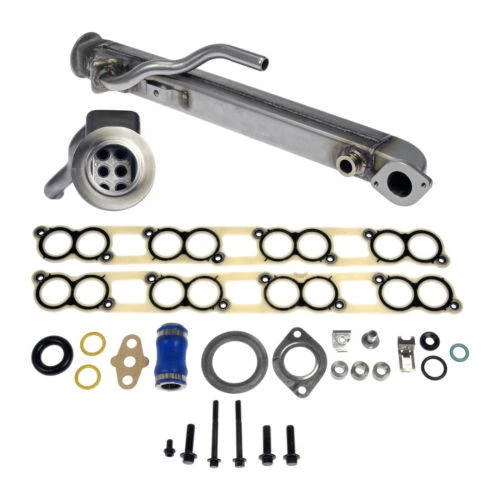 Egr Cooler Kit Square Tube for 2004.5-2010 Ford 6.0L Diesel Powerstroke