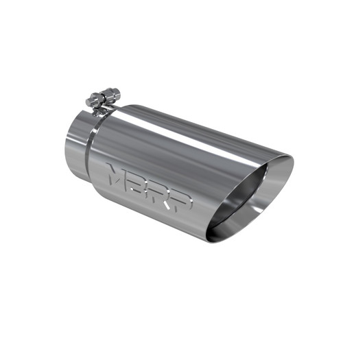 MBRP T304 Stainless Steel Exhaust Tip T5053 – 5" OD Dual Wall Angled | 4" Inlet | 12" Length