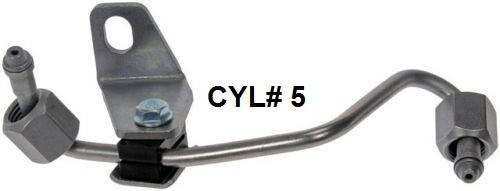 2003-2007 Dodge 5.9L Cummins New Injector Feed Line - Cylinder #5