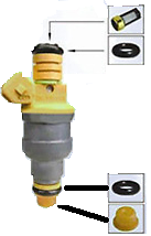 BOSCH FUEL INJECTOR REPAIR KIT MICRO FILTERS, O-RINGS, PINTLE CAPS FOR 8 INJECTORS 