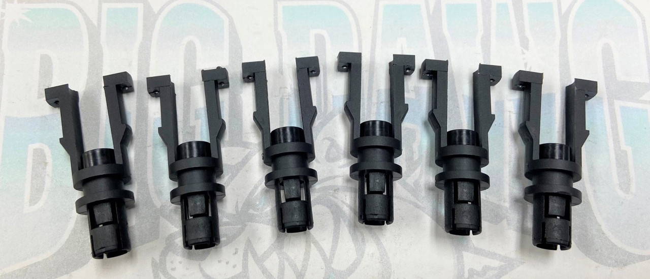SET OF 6 NEW CENTRAL PORT SPIDER FUEL INJECTOR POPPET RETAINER