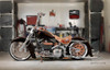 Blacksmith El Vato de Calle 21inch Copper/Chrome Spoke Wheel HD deluxe, springer, softail left side