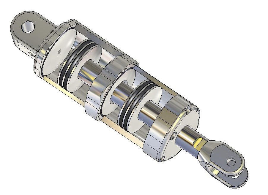 Blacksmith Bandito air ride Exposed cylinder view