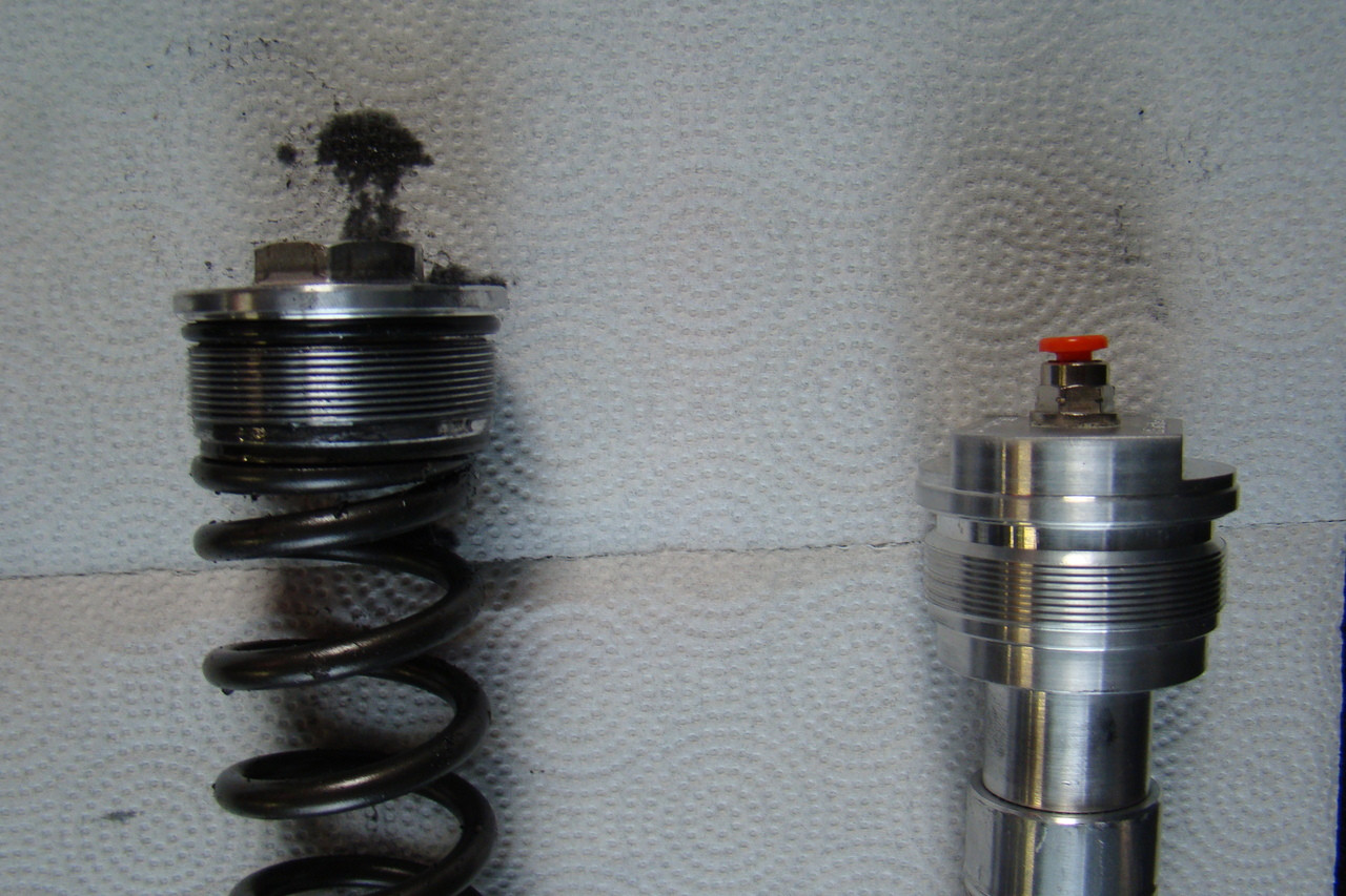 Stock internal end cap vs Anvil Drop in Air System end cap