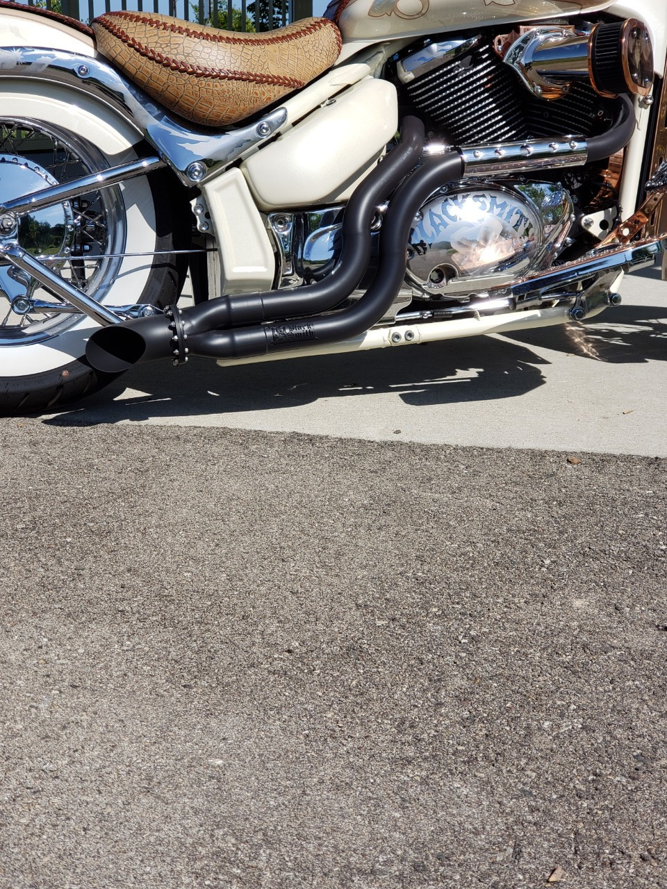 Blacksmith Motoring Boulevard Brawler Saturday Nite Special Racing Exhaust System Suzuki C50, Volusia VL800 