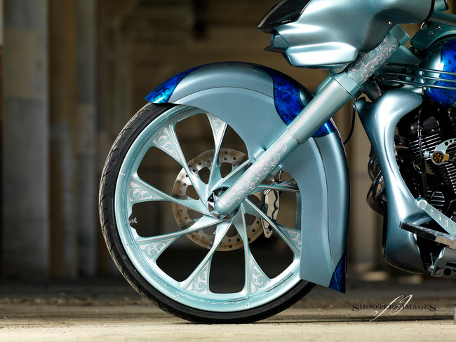 Phantom Builds editiona Raw 26 inch bolt-on front wheel complete conversion Star Roadliner/Stratoliner