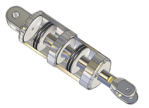 Blacksmith Bandito air ride Exposed cylinder view