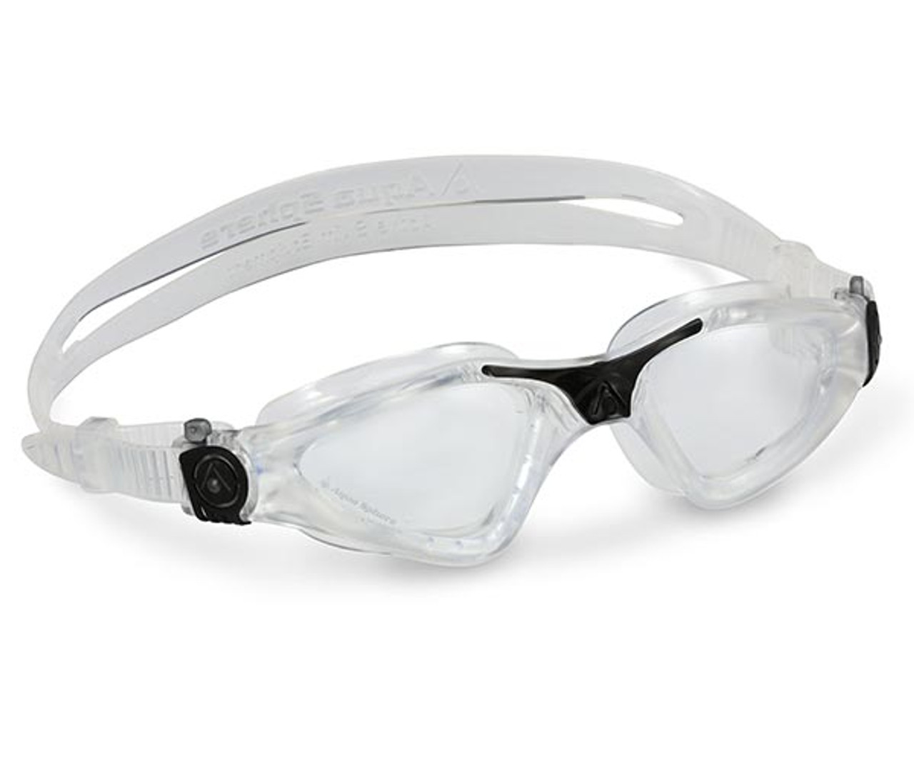 black swimming goggles