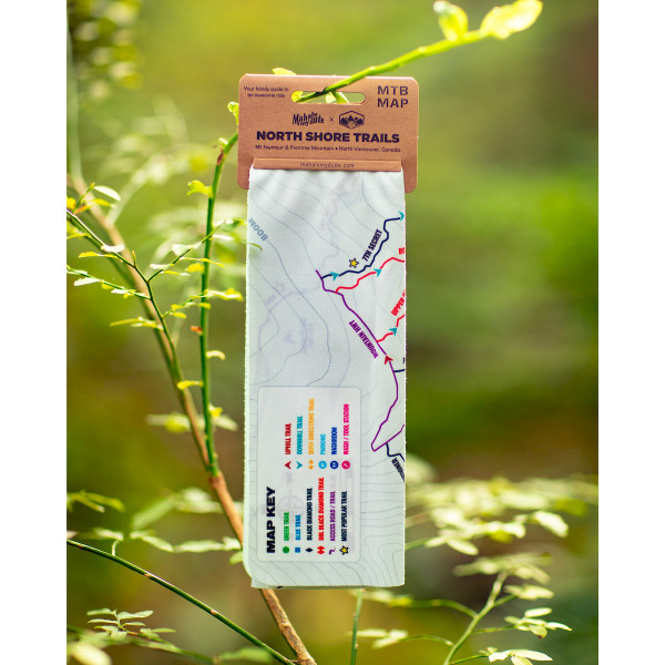 Mahalo My Dude North Shore Trail Map Cloth
