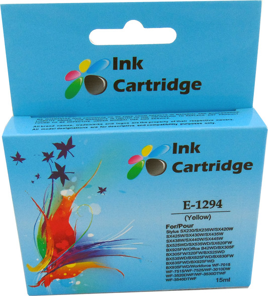 Compatible Epson T1294 Yellow Inkjet Cartridge