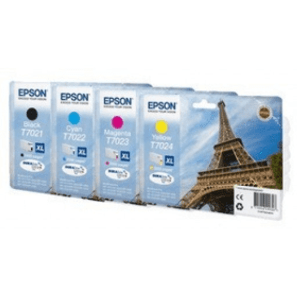 Genuine Epson T7021 -T0724 Ink Cartridge Value Pack