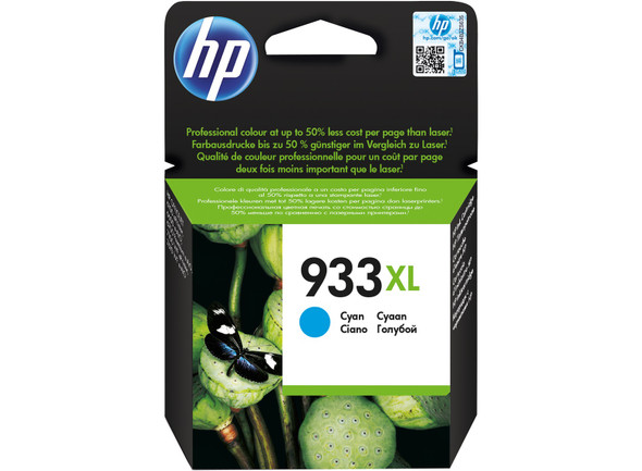 Genuine HP 933XL Cyan High Yield Inkjet Cartridge CN054AE