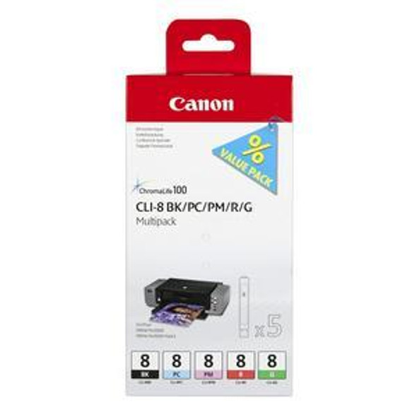 Genuine Canon CLI-8 Multi Pack Inkjet Cartridges