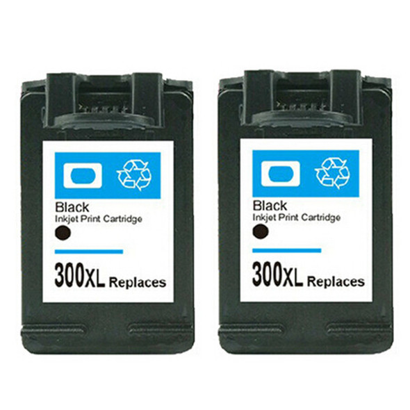 Compatible HP 300XL Black Inkjet Cartridge Twin Pack D8J43AE