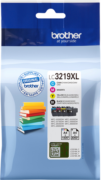 Genuine Brother LC3219XL Value Pack CMYK